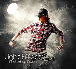 极品PS动作－灯光特效(含高清视频教程)：Light Effect Photoshop Action